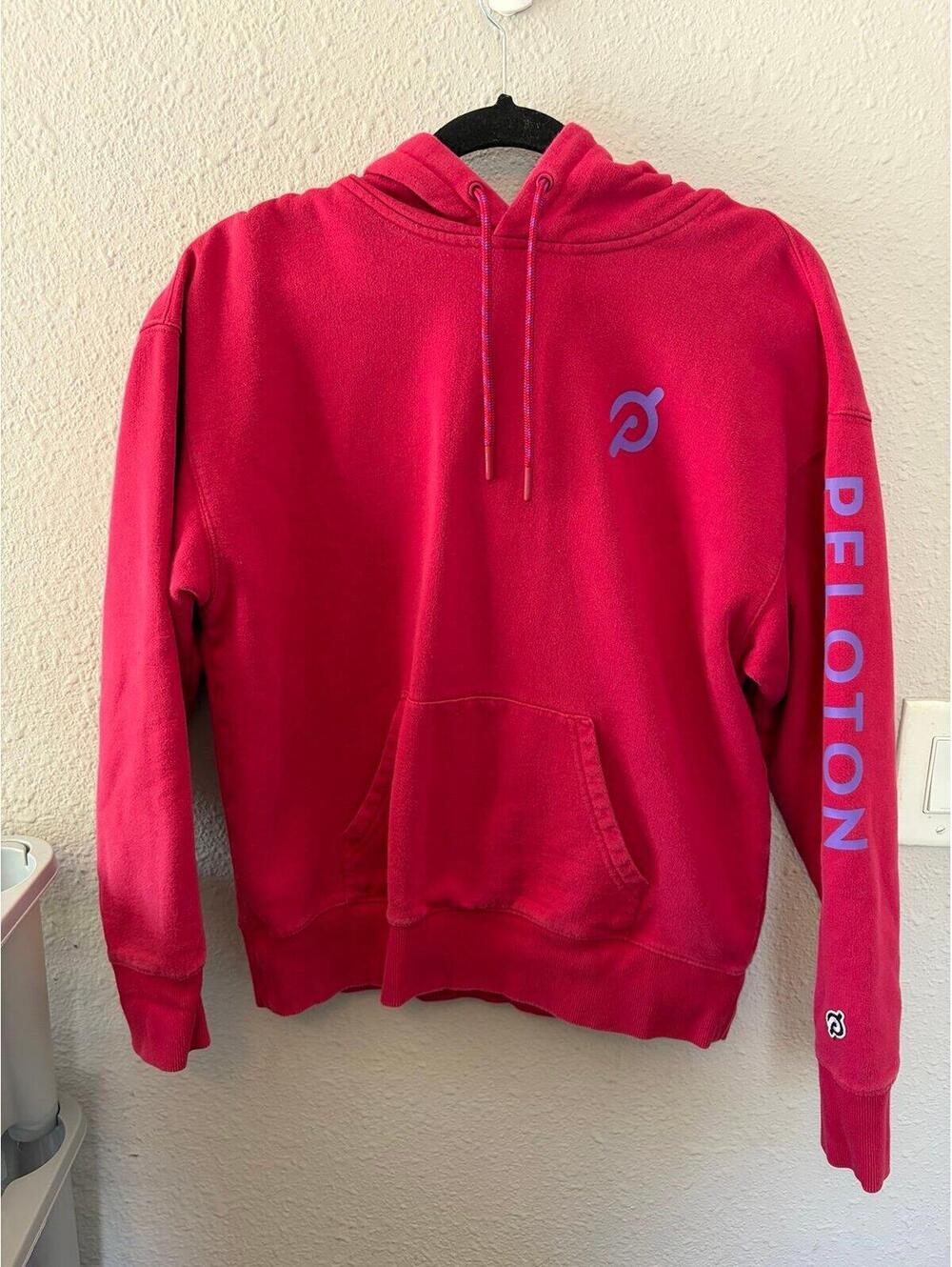 Peloton pink hoodie size XS. GUC for normal wear